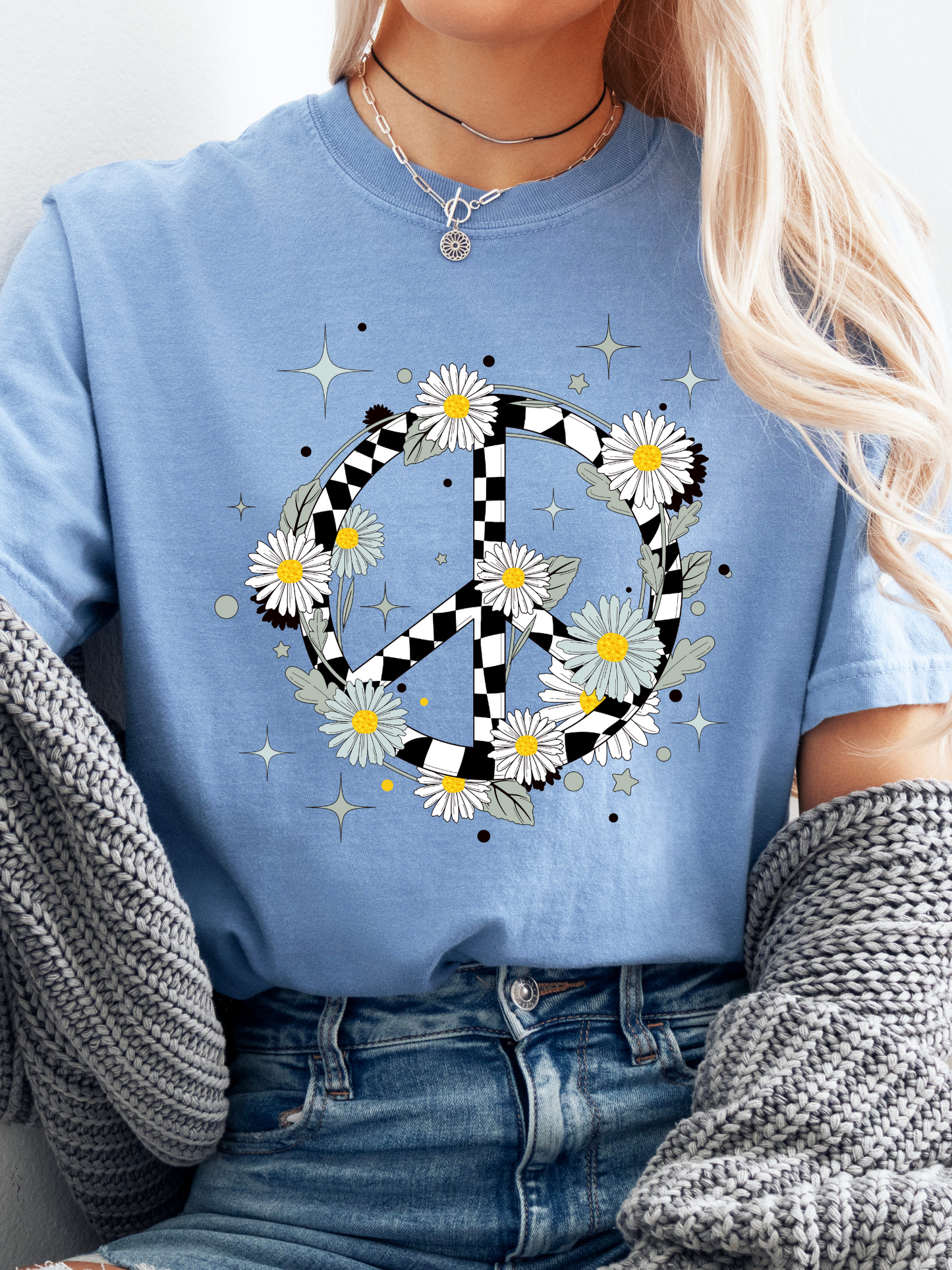Retro Peace Sign Graphic Tee