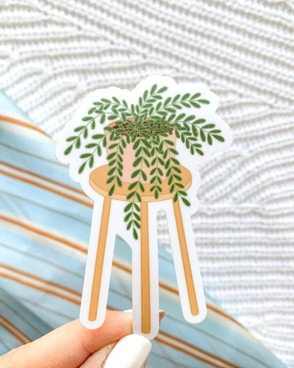 Boho Plant Stand Sticker