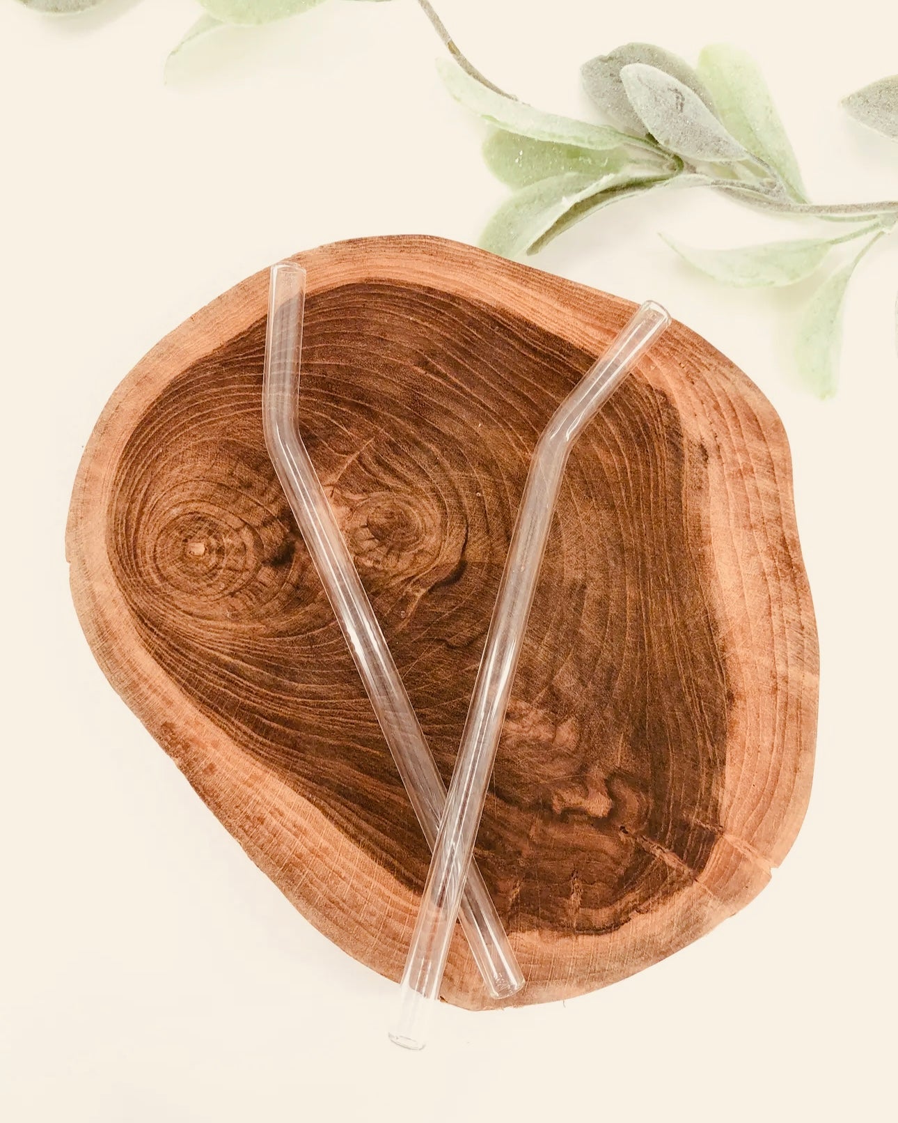 Clear Bent Glass Straw