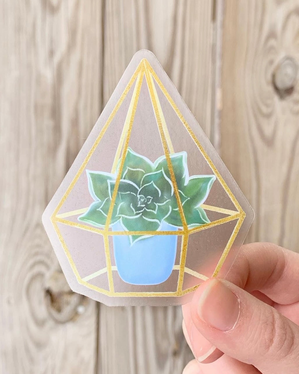Golden Glow Terrarium Sticker