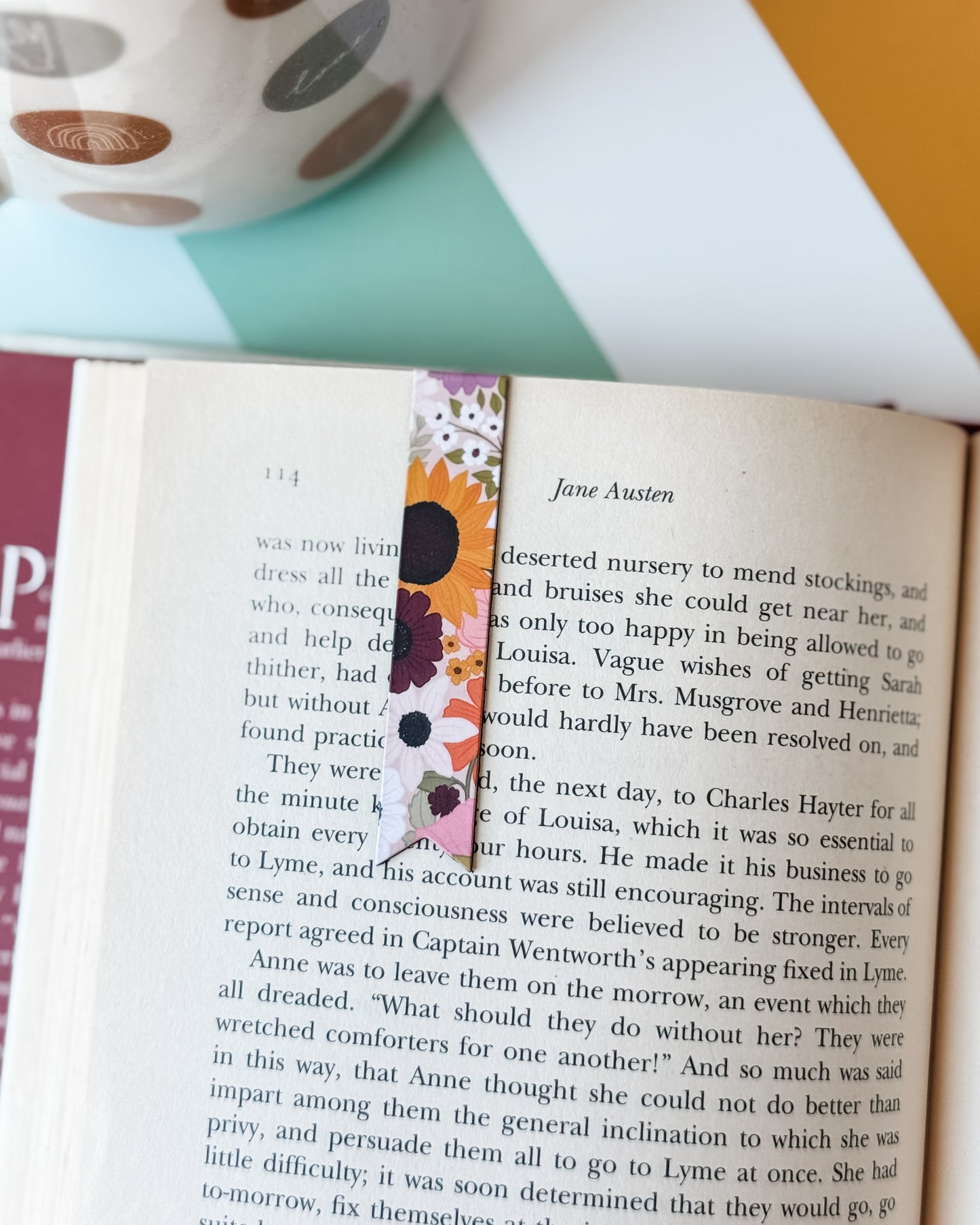 Rainbow Garden Magnetic Bookmark