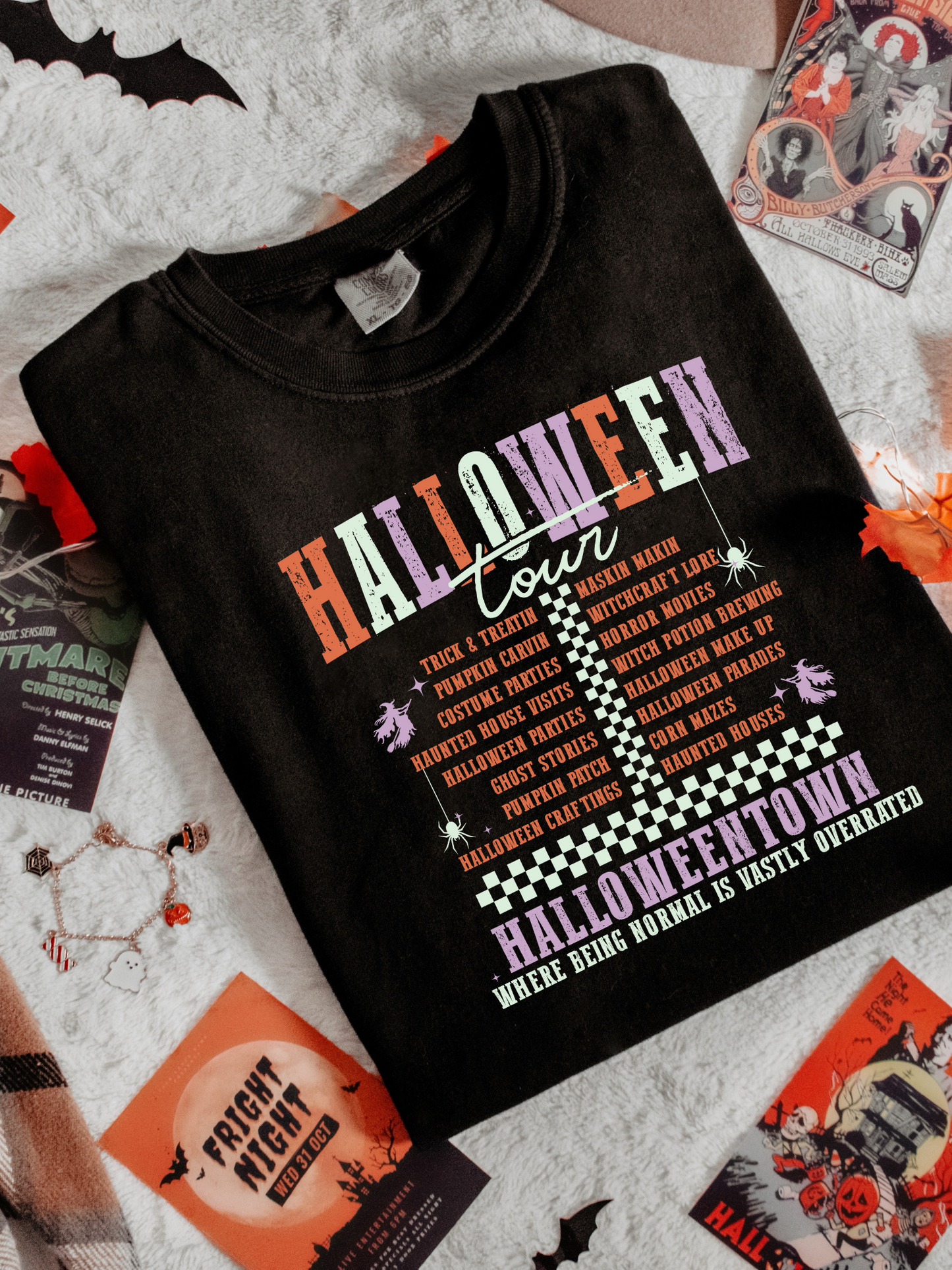 Halloween Tour Graphic Tee - Black