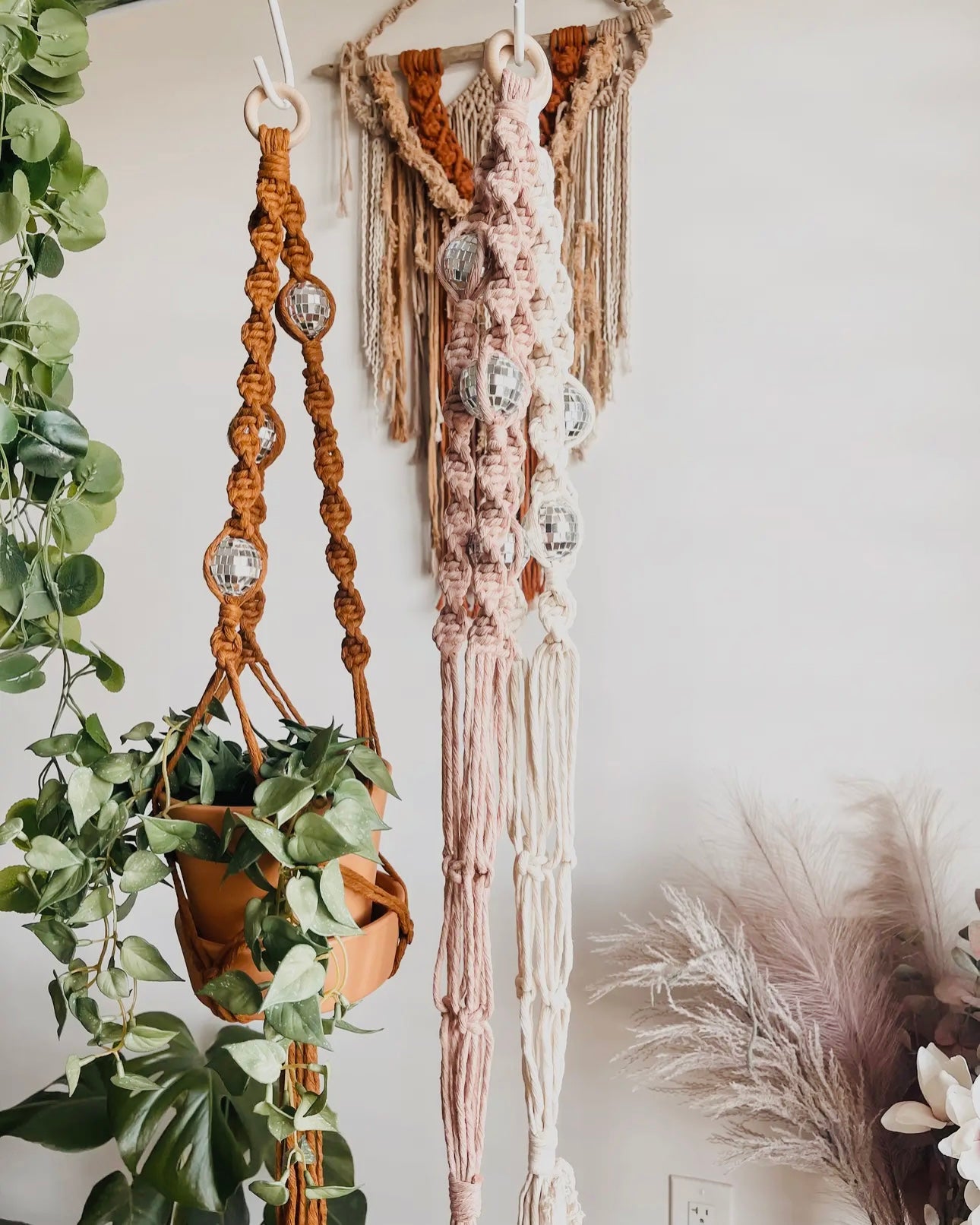 Disco Ball Plant Hangers