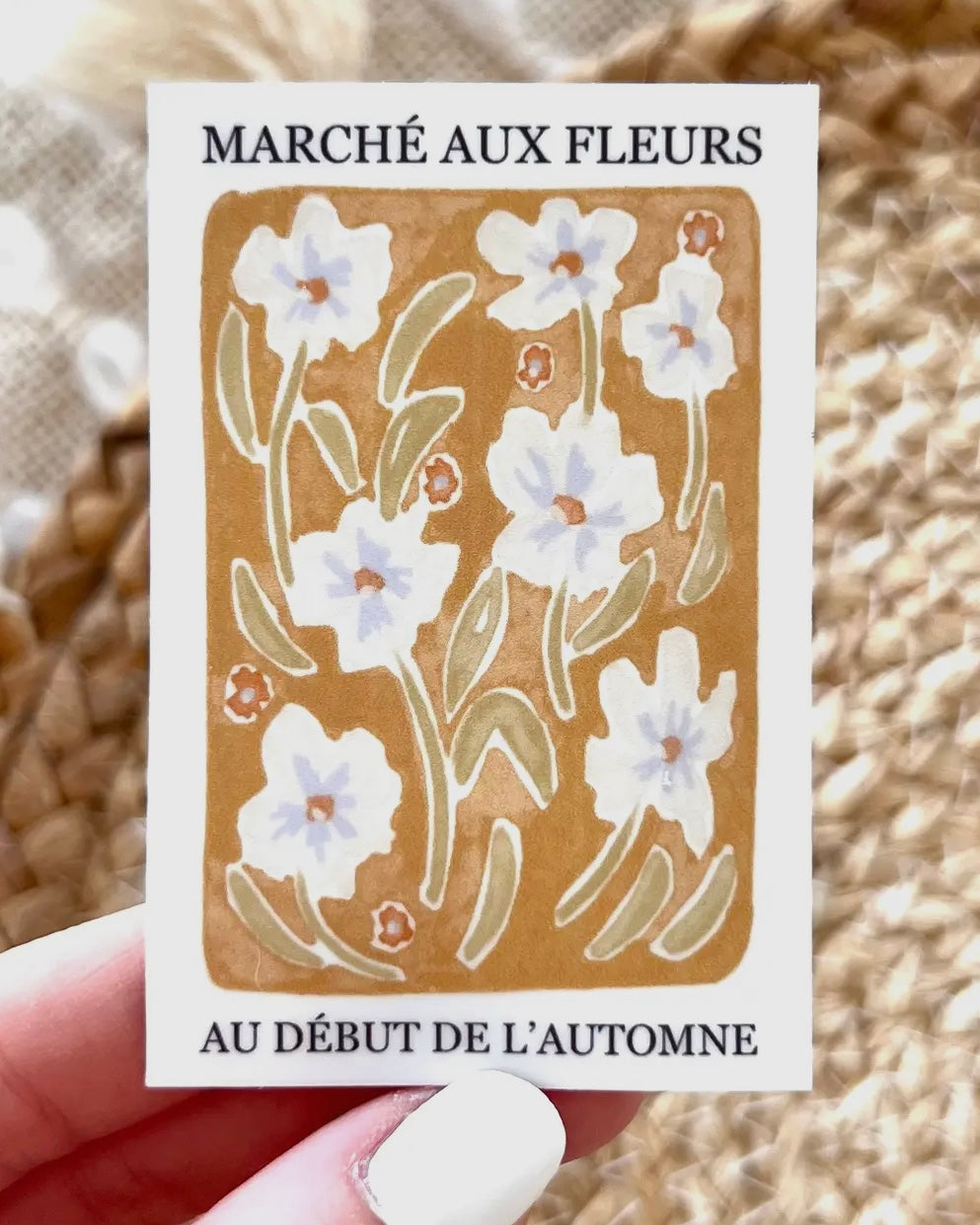 Fall Flower Market Sticker