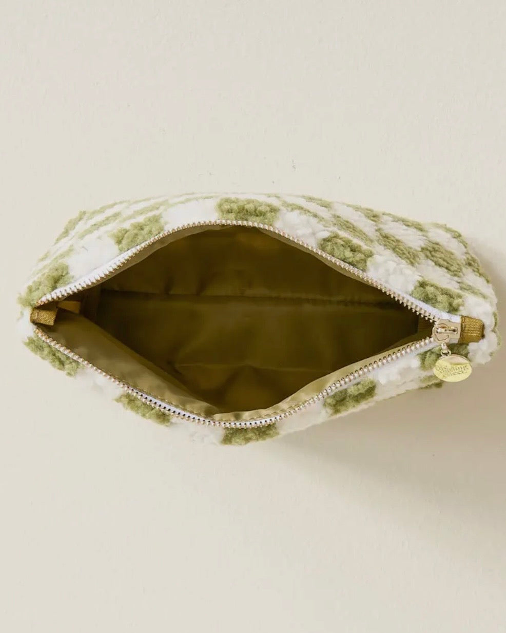 Teddy Pouch - Check Green