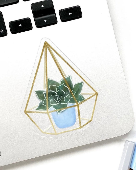 Golden Glow Terrarium Sticker