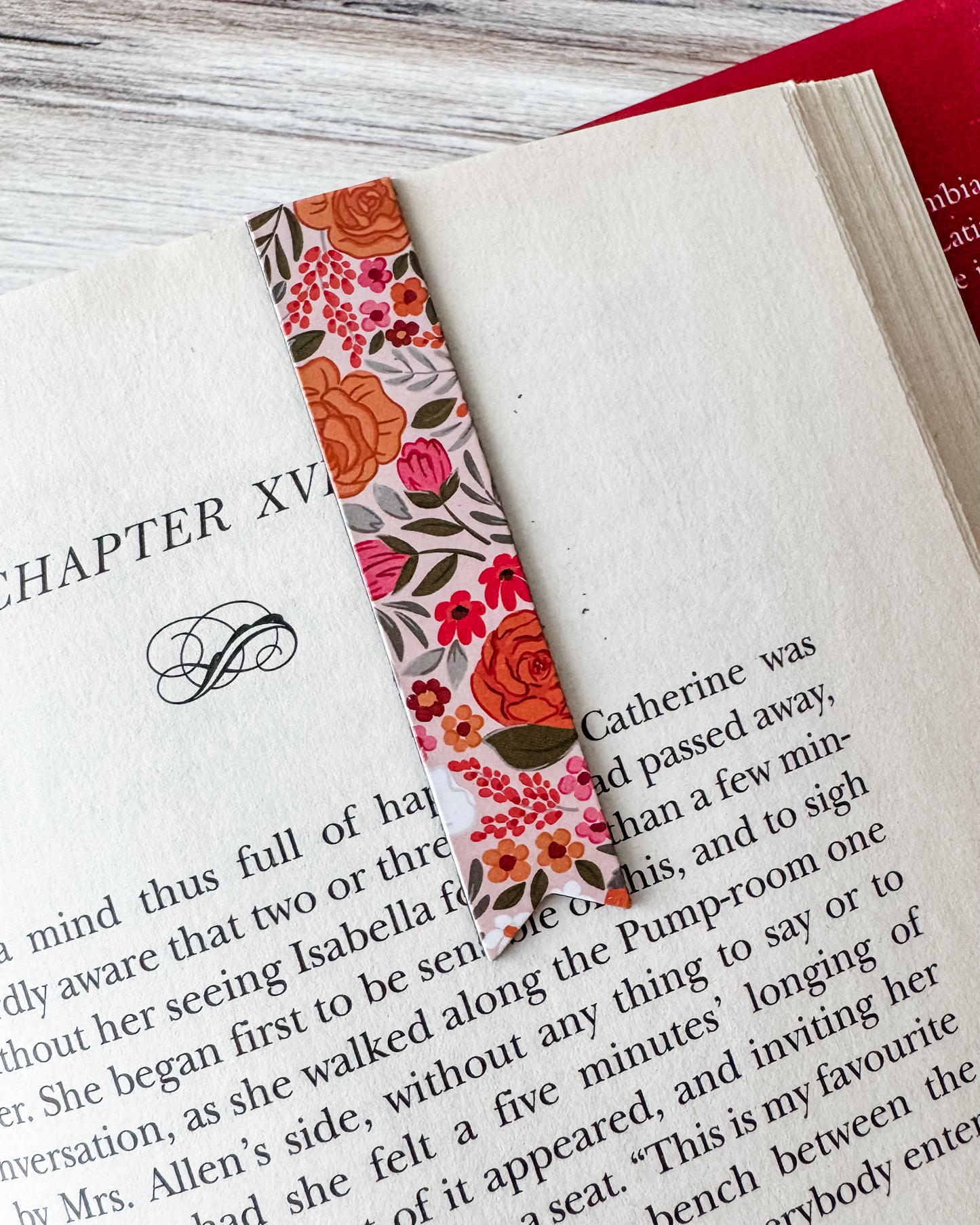 Rosewood Blooms Magnetic Bookmark