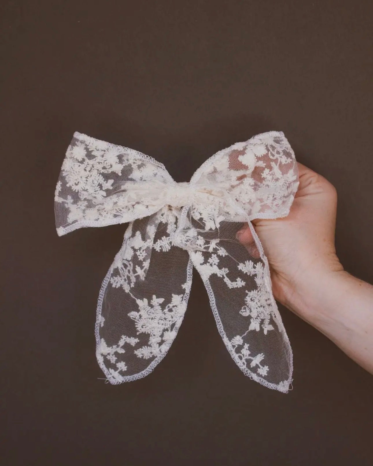 Martha Bow Barrette - White Pre-Order