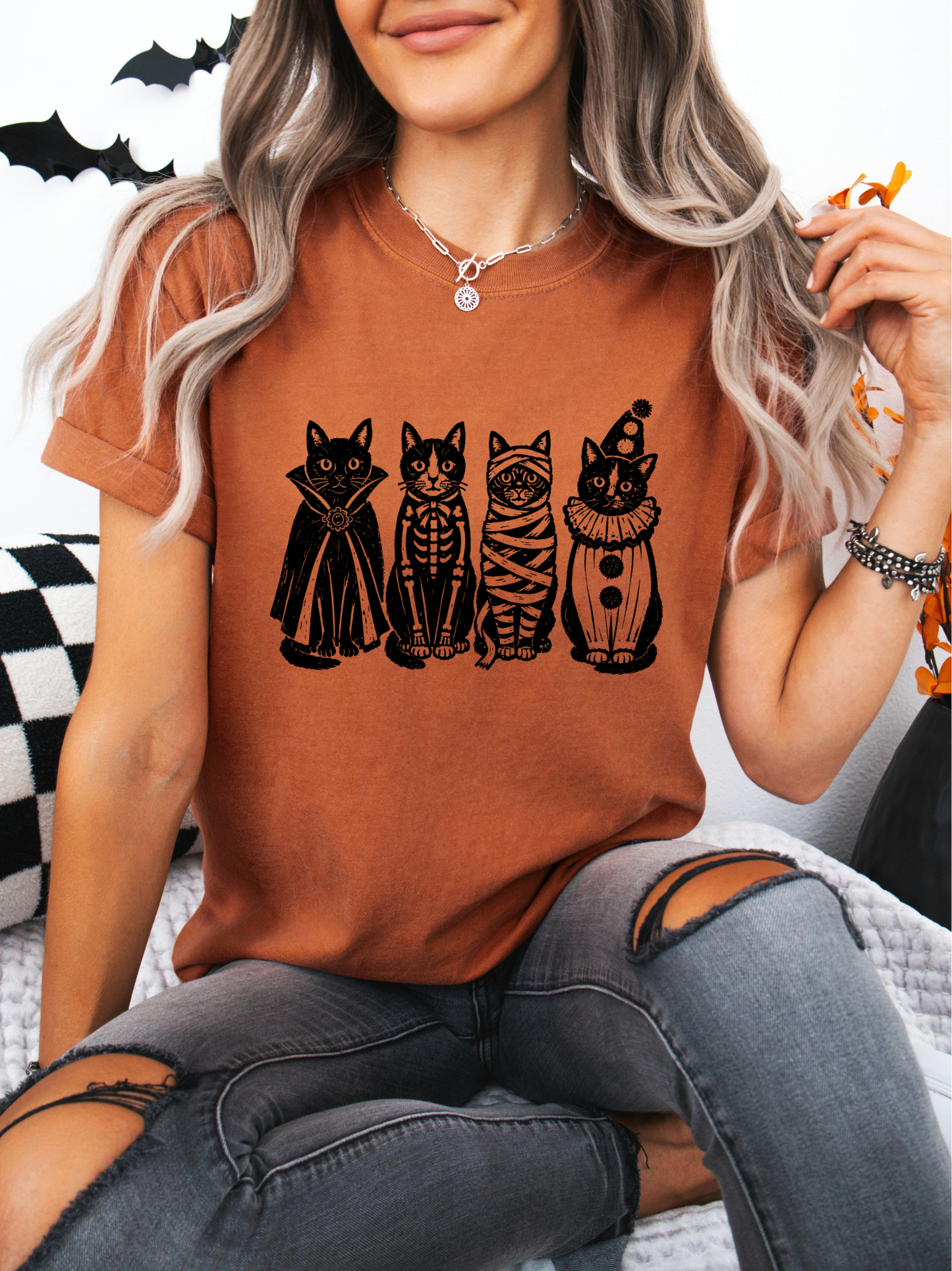 Spooky Cats Graphic Tee (Early Access)