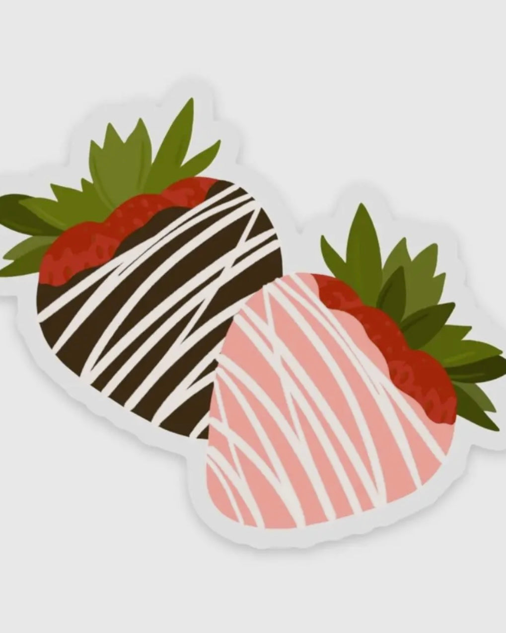 Chocolate Covered Strawberries Sticker