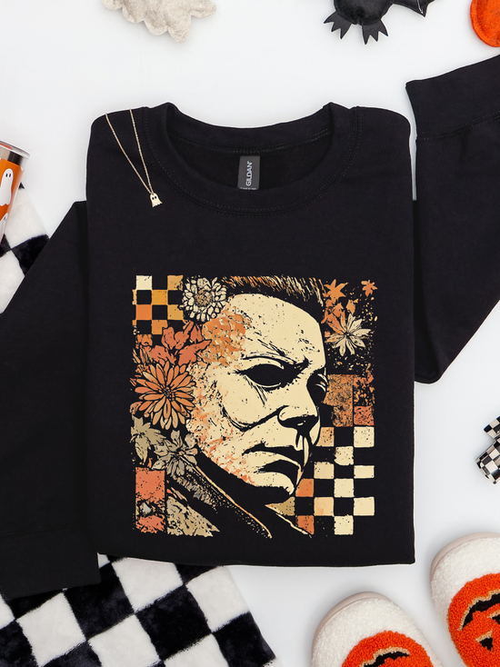 Checkered Mike Myers Crewneck
