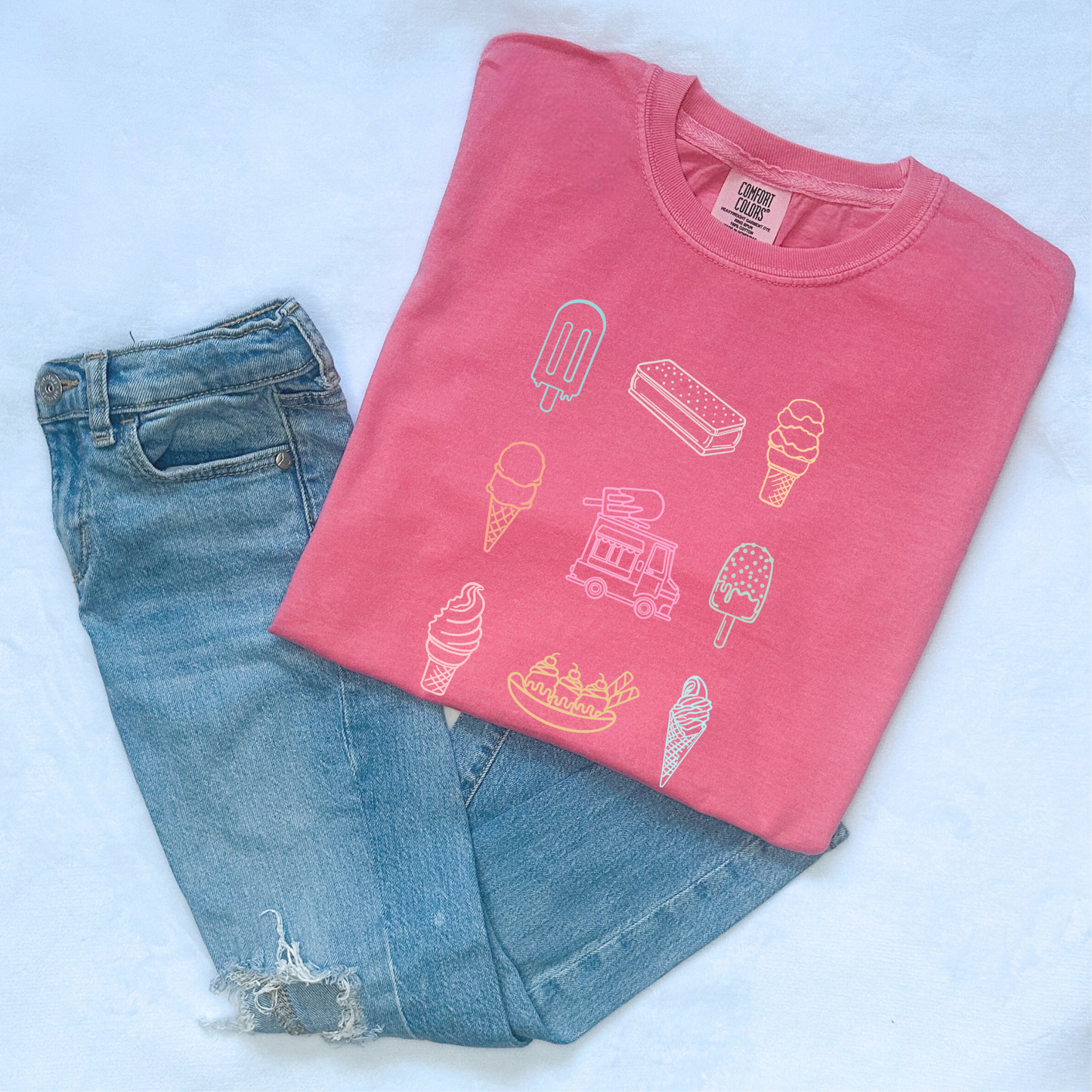 All Things Ice Cream Graphic Tee - Crunchberry