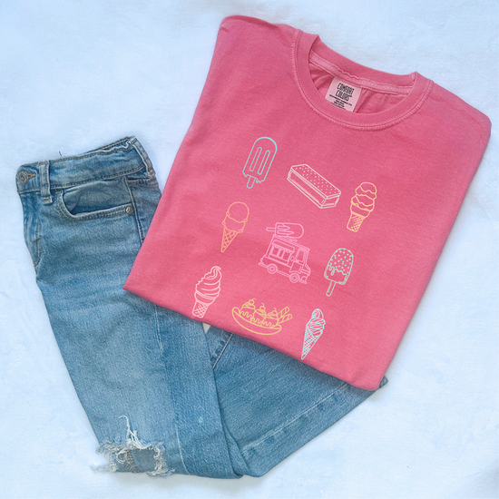 All Things Ice Cream Graphic Tee - Crunchberry