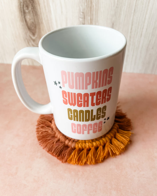 Pumpkins, Sweaters, Candles, Coffee Mug