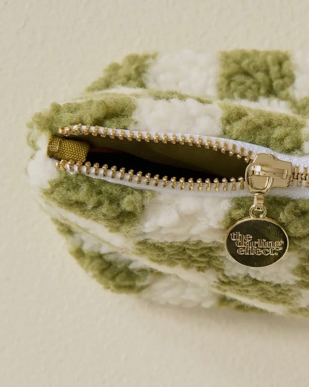 Teddy Pouch - Check Green