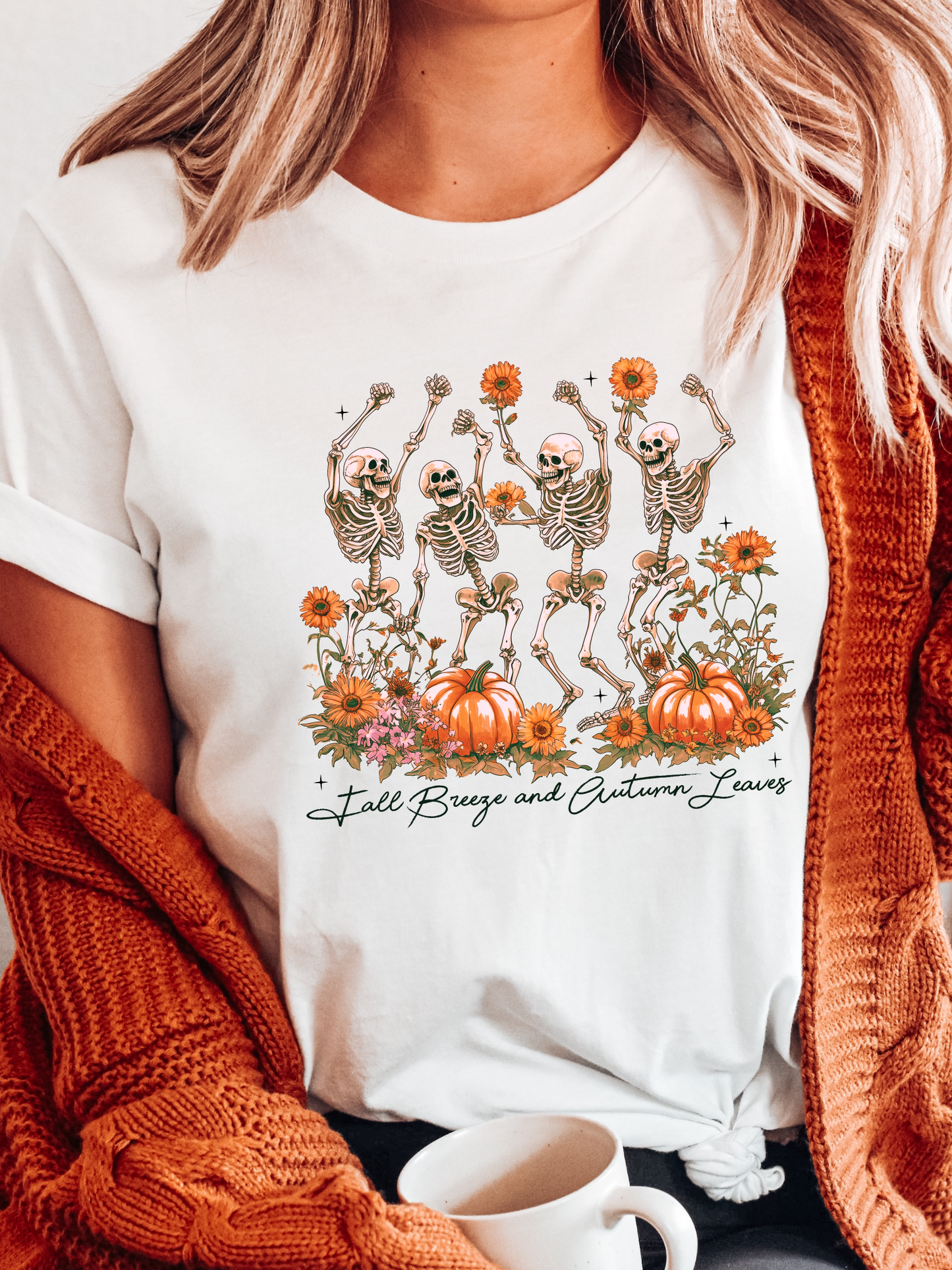 Fall Breeze & Autumn Leaves Graphic Tee