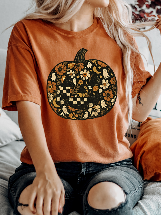 Autumn Jack O' Lantern Graphic Tee