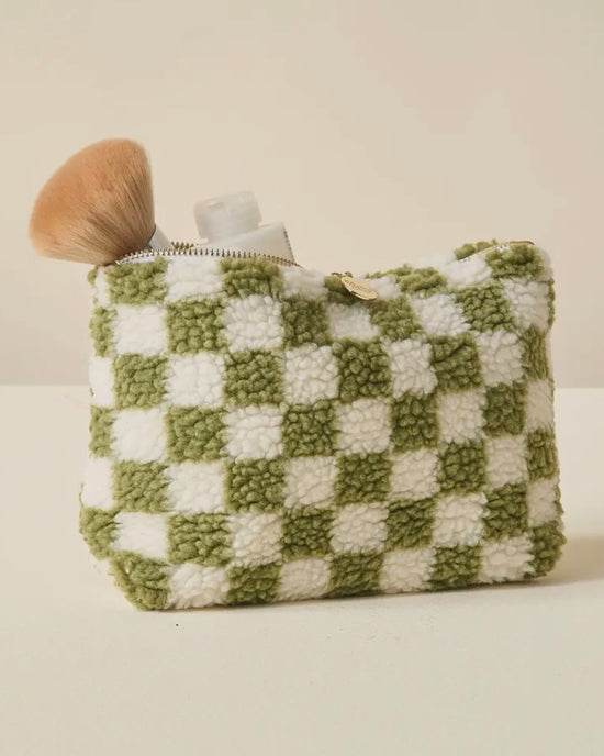 Teddy Pouch - Check Green