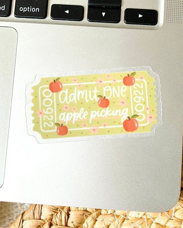 Apple Picking Sticker