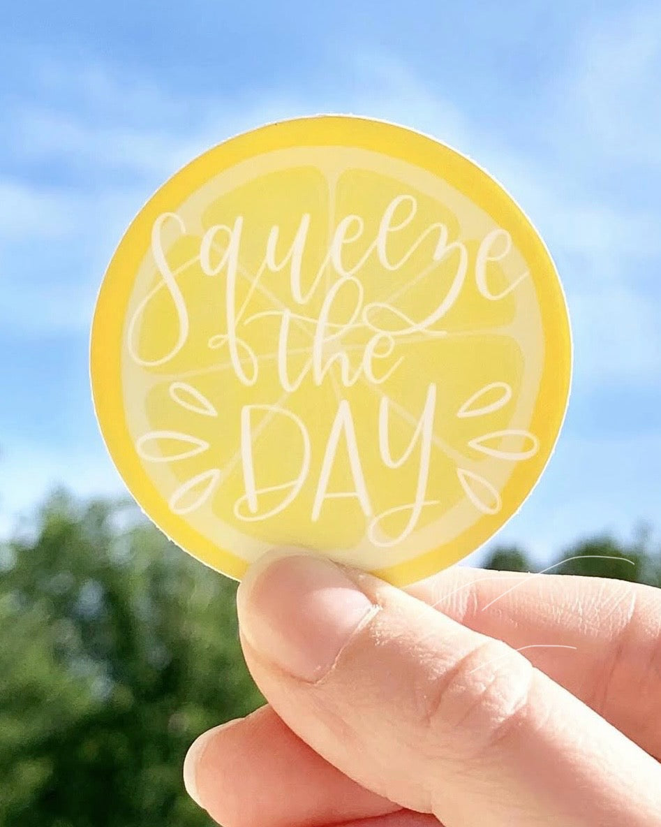 Squeeze the Day Sticker