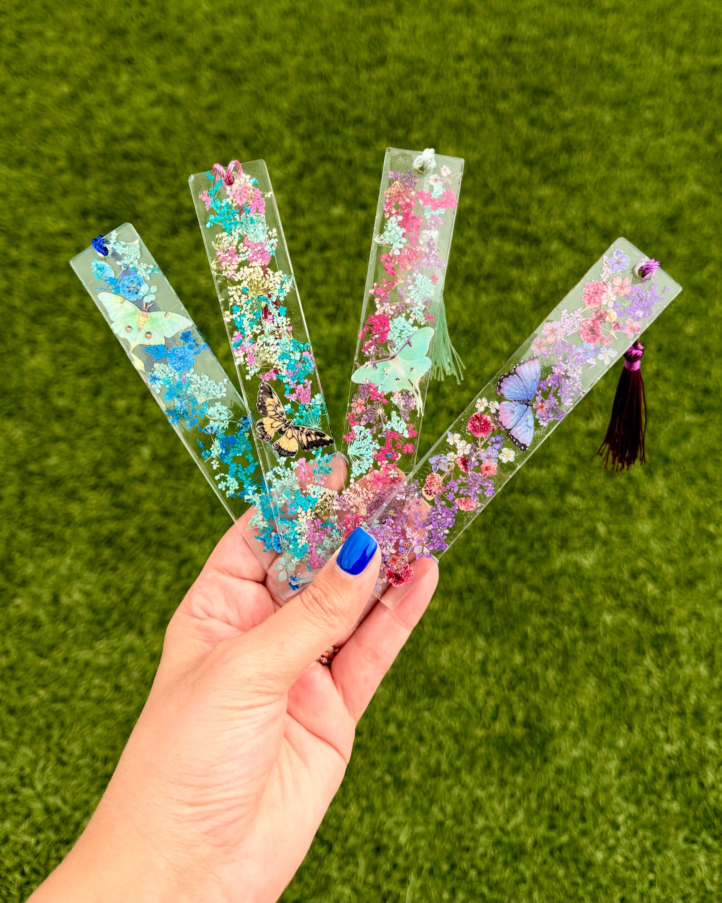 Butterfly Whimsy Resin Bookmarks