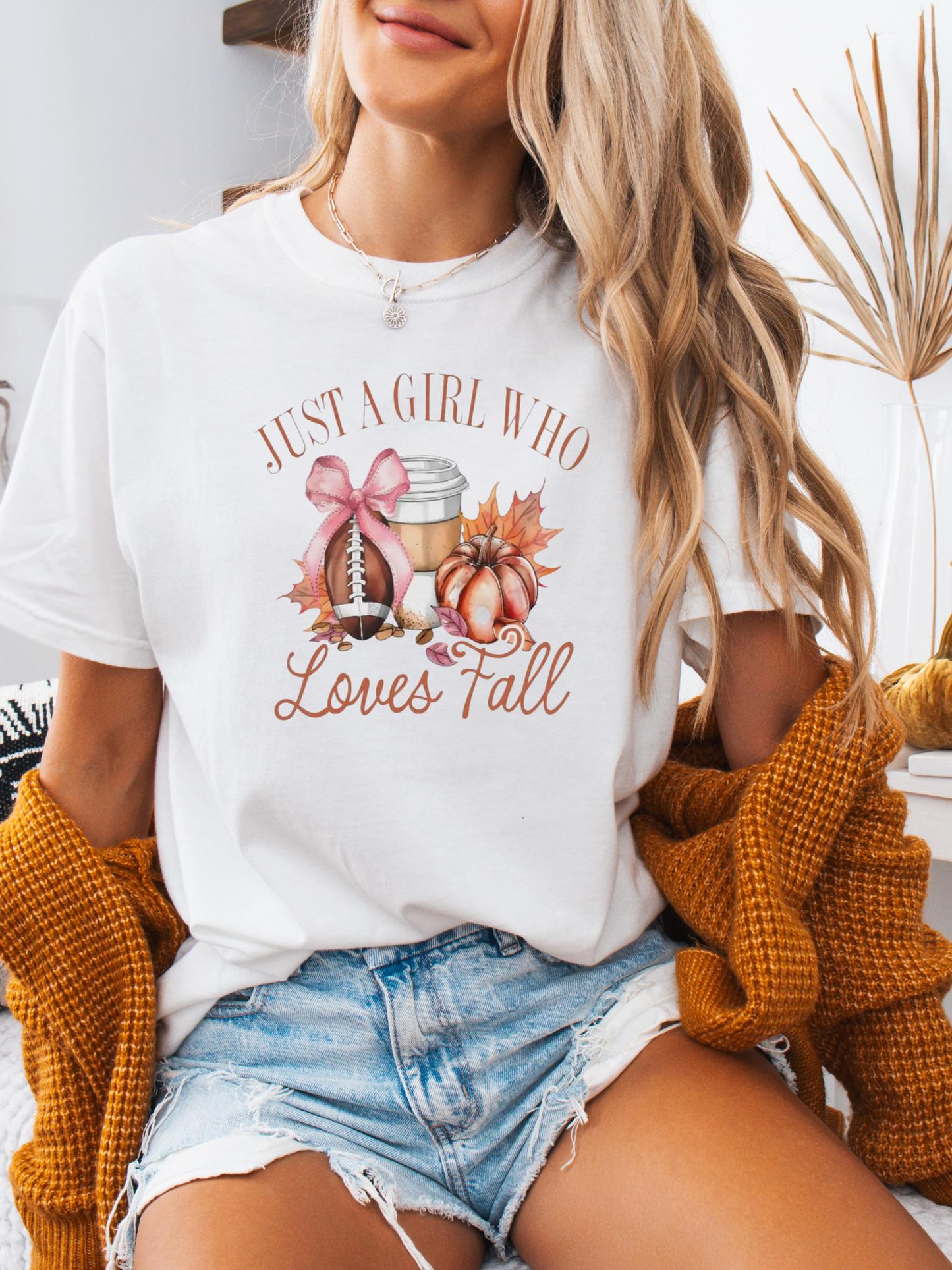 Just A Girl Who Loves Fall Graphic Tee