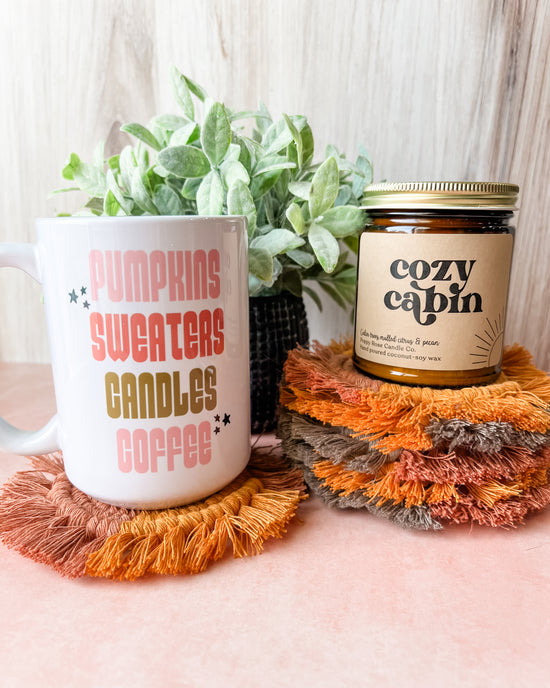 Pumpkins, Sweaters, Candles, Coffee Mug