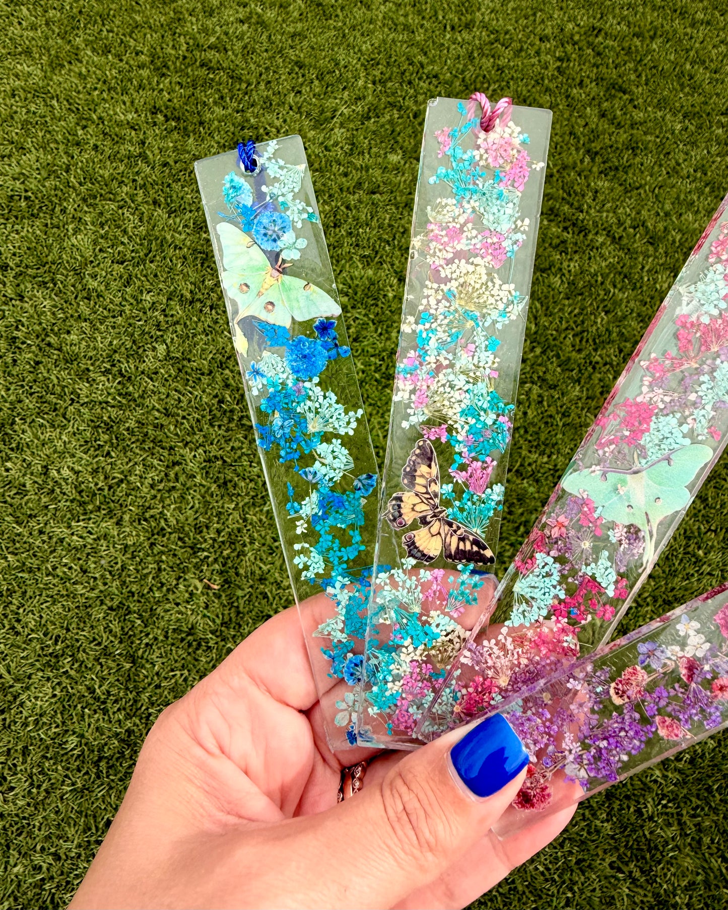 Butterfly Whimsy Resin Bookmarks