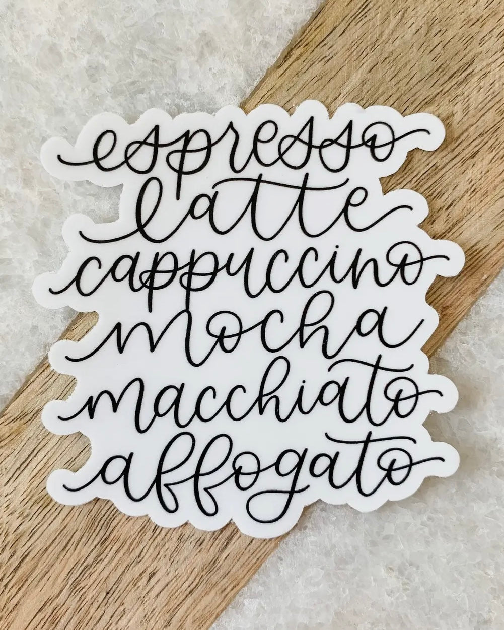 Coffee Menu Sticker