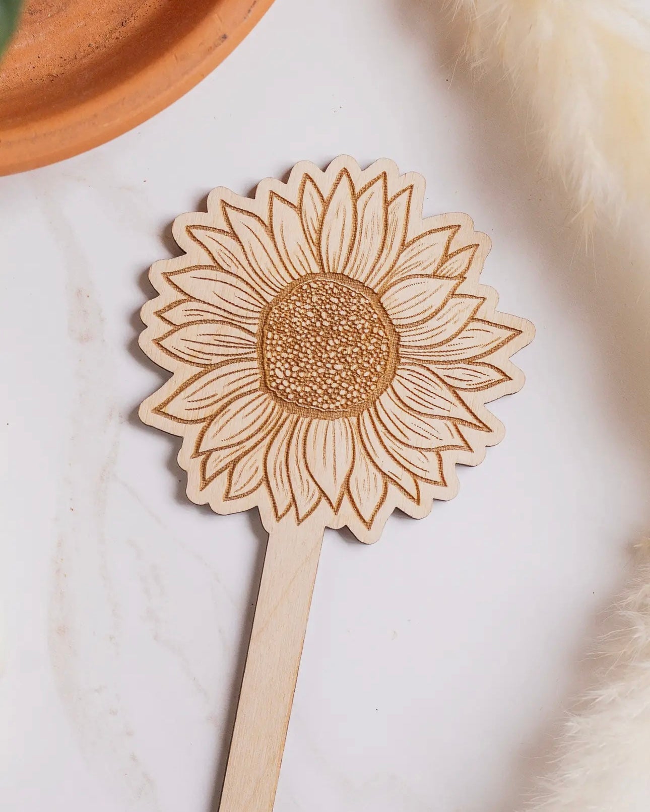 Sunflower Wooden Plant Marker