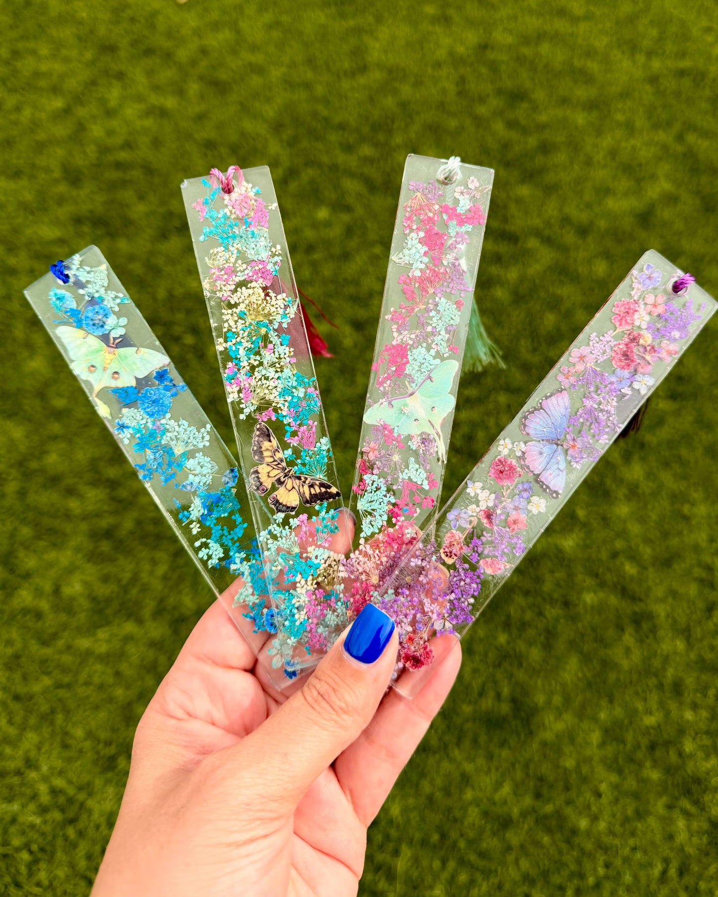 Butterfly Whimsy Resin Bookmarks