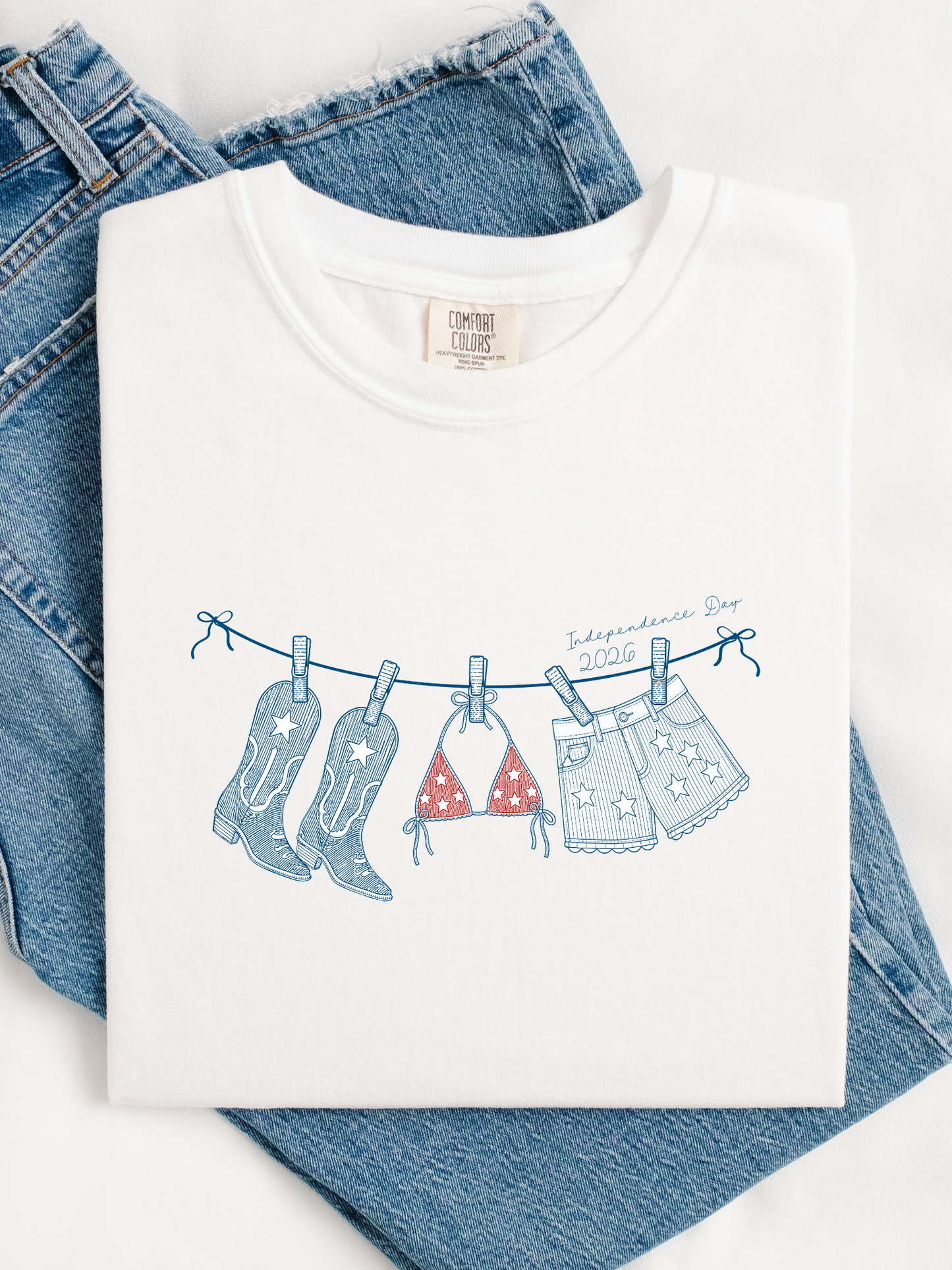 Independence Day Clothesline Graphic Tee
