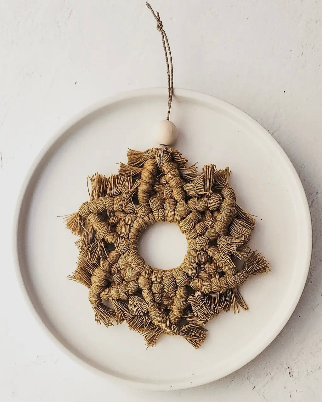 Macrame Snowflake Ornaments