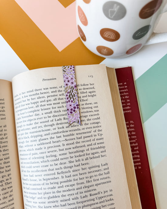 Lilac Floral Magnetic Bookmark