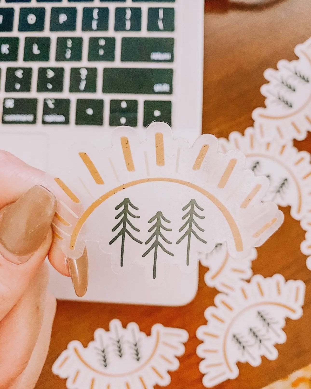 Sunrise Forest Sticker