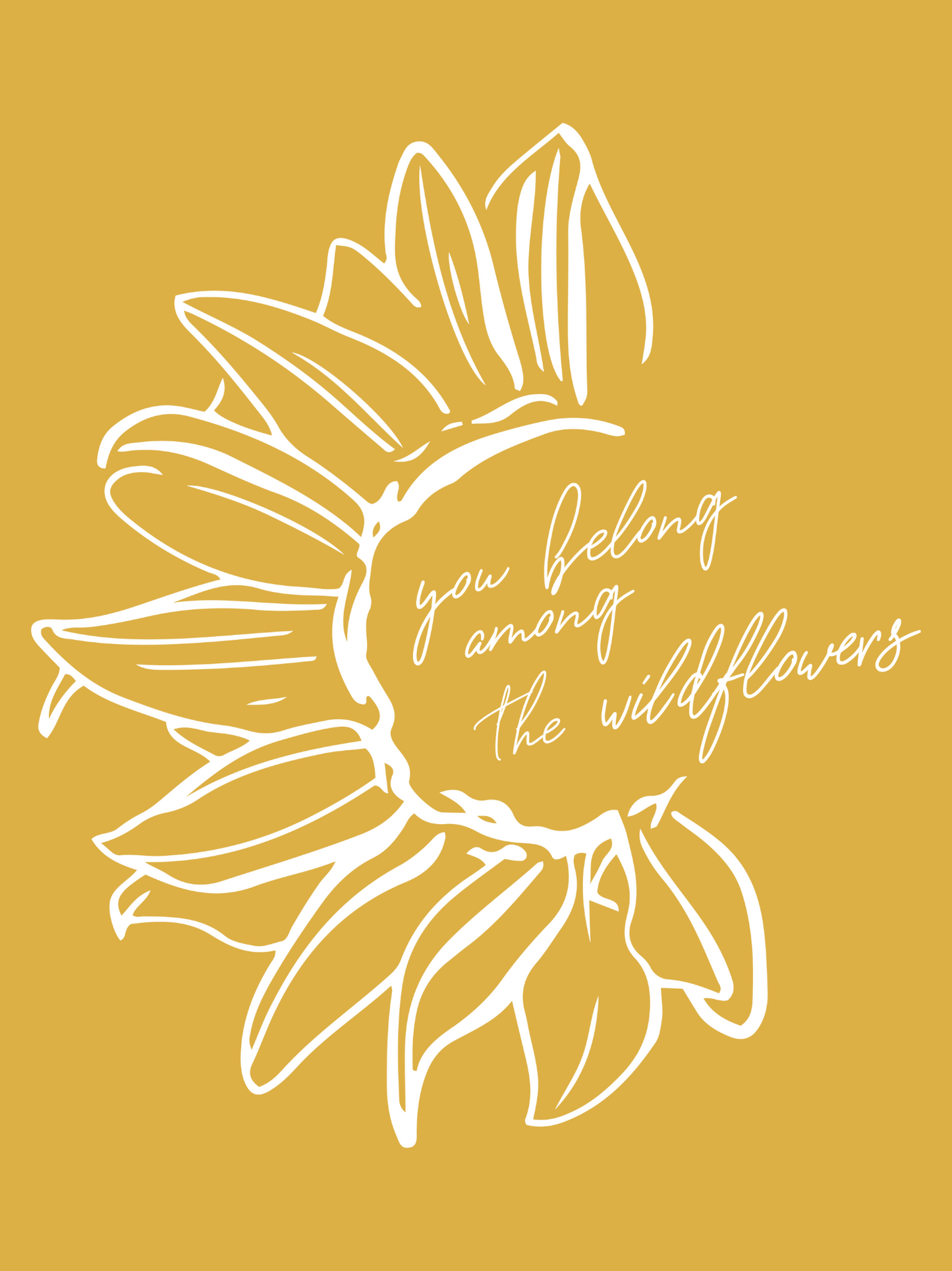 You Belong Among the Wildflowers Graphic Tee - Butter