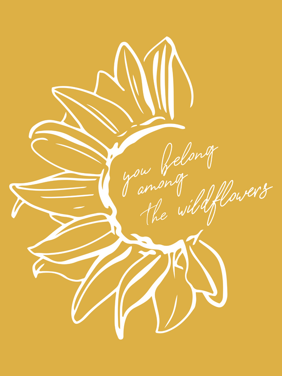 You Belong Among the Wildflowers Graphic Tee - Butter