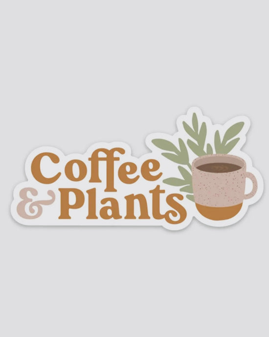 Coffee & Plants Sticker