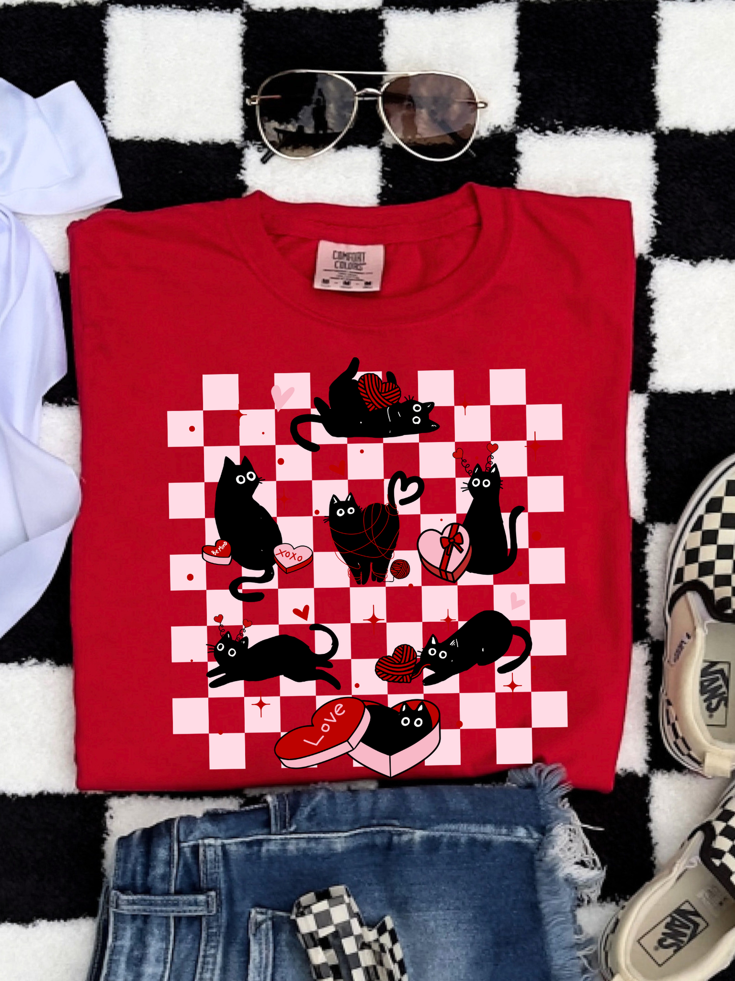 Purrfect Valentine’s Graphic Tee