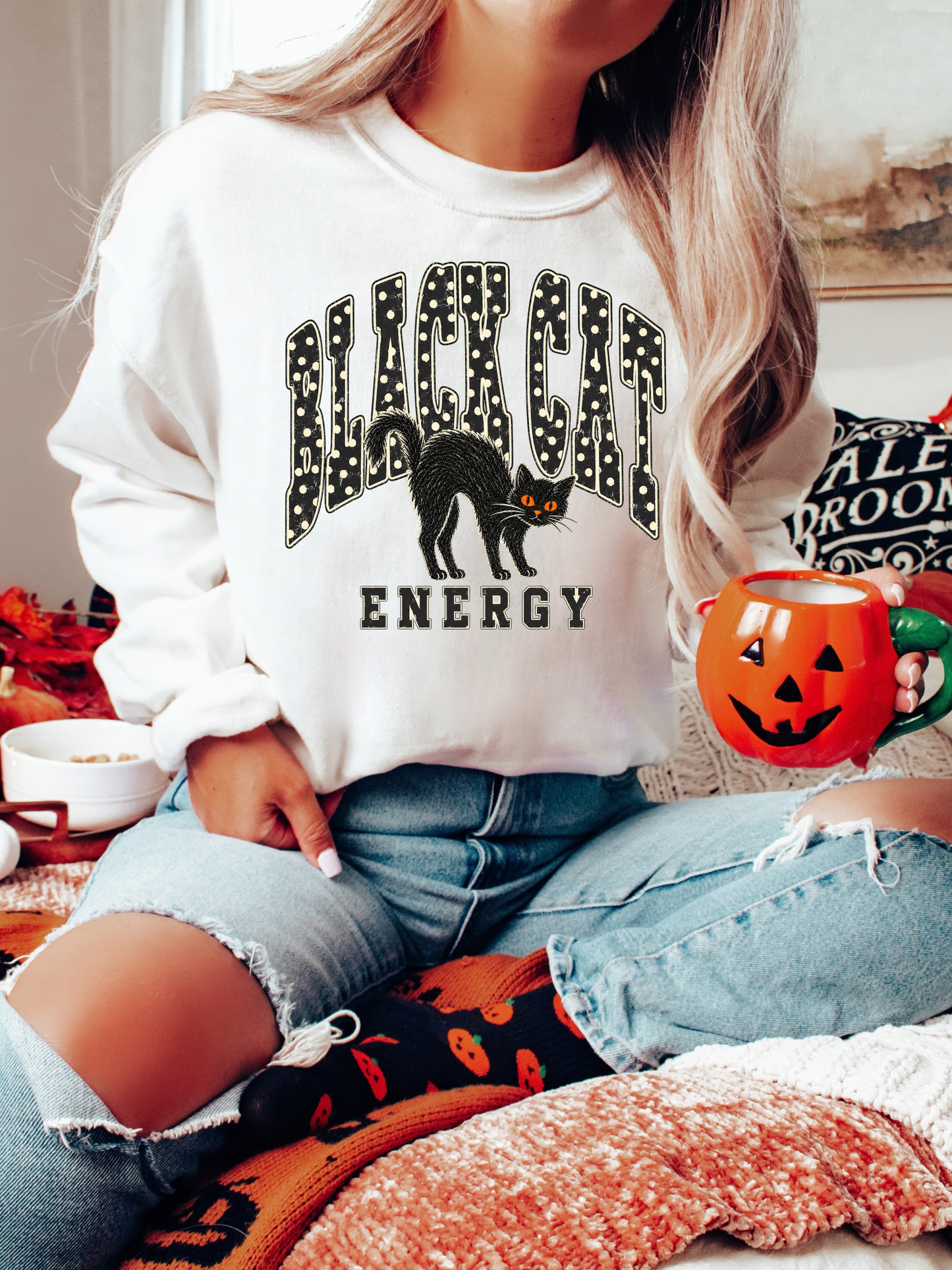 Black Cat Energy Crewneck (Early Access)