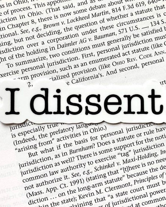 I Dissent RGB Sticker