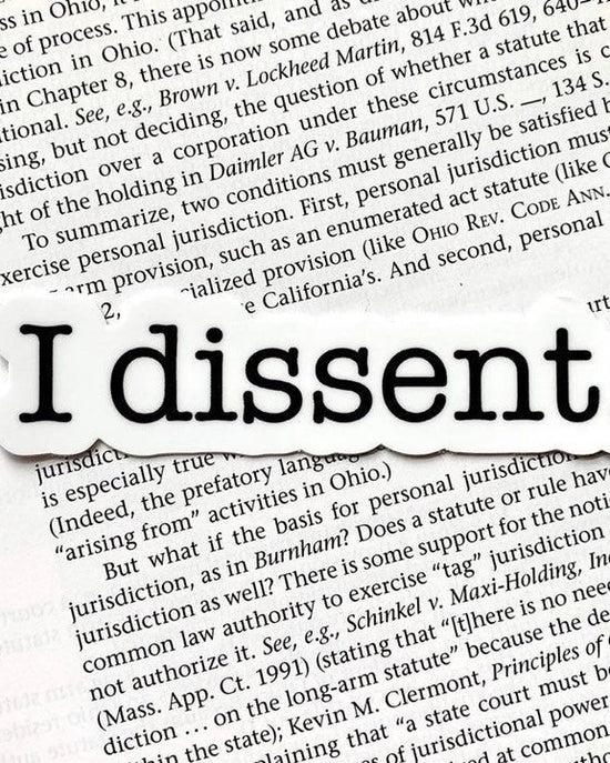 I Dissent RGB Sticker