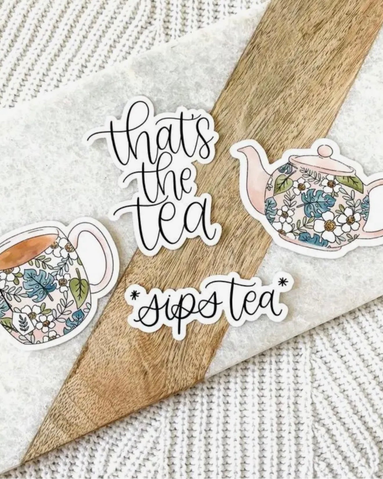 Tropical Pink Teacup Sticker