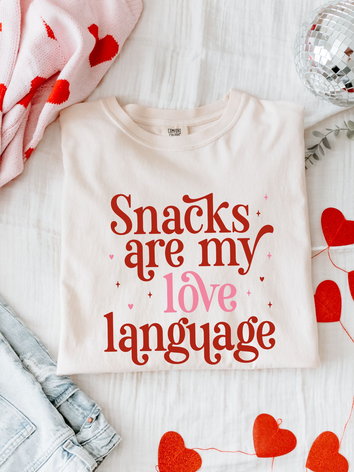 Snacks Are My Love Language Graphic Tee