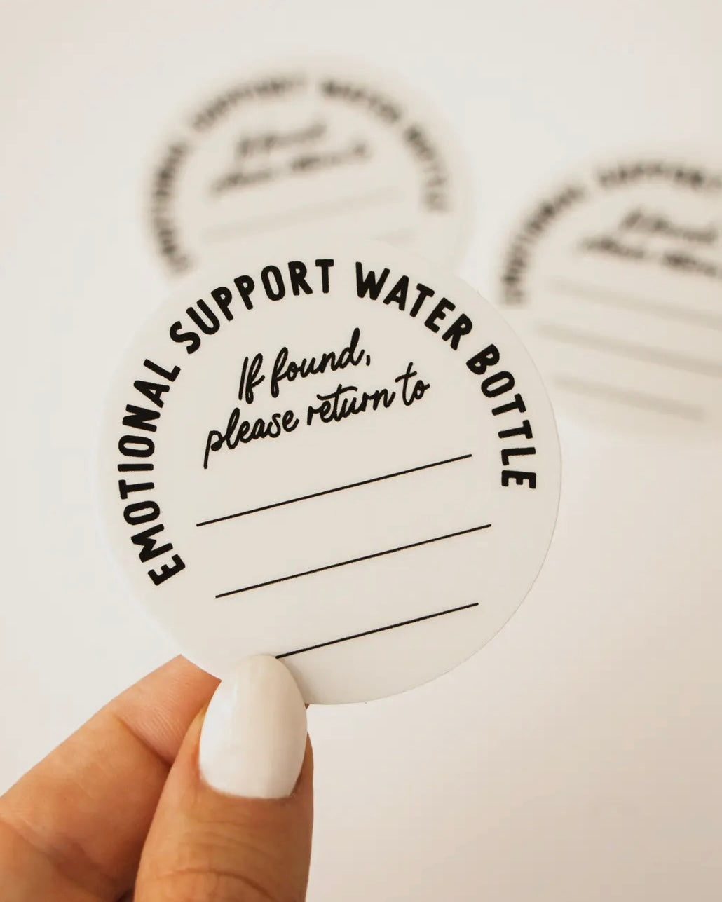 Emotional Support Water Bottle Sticker