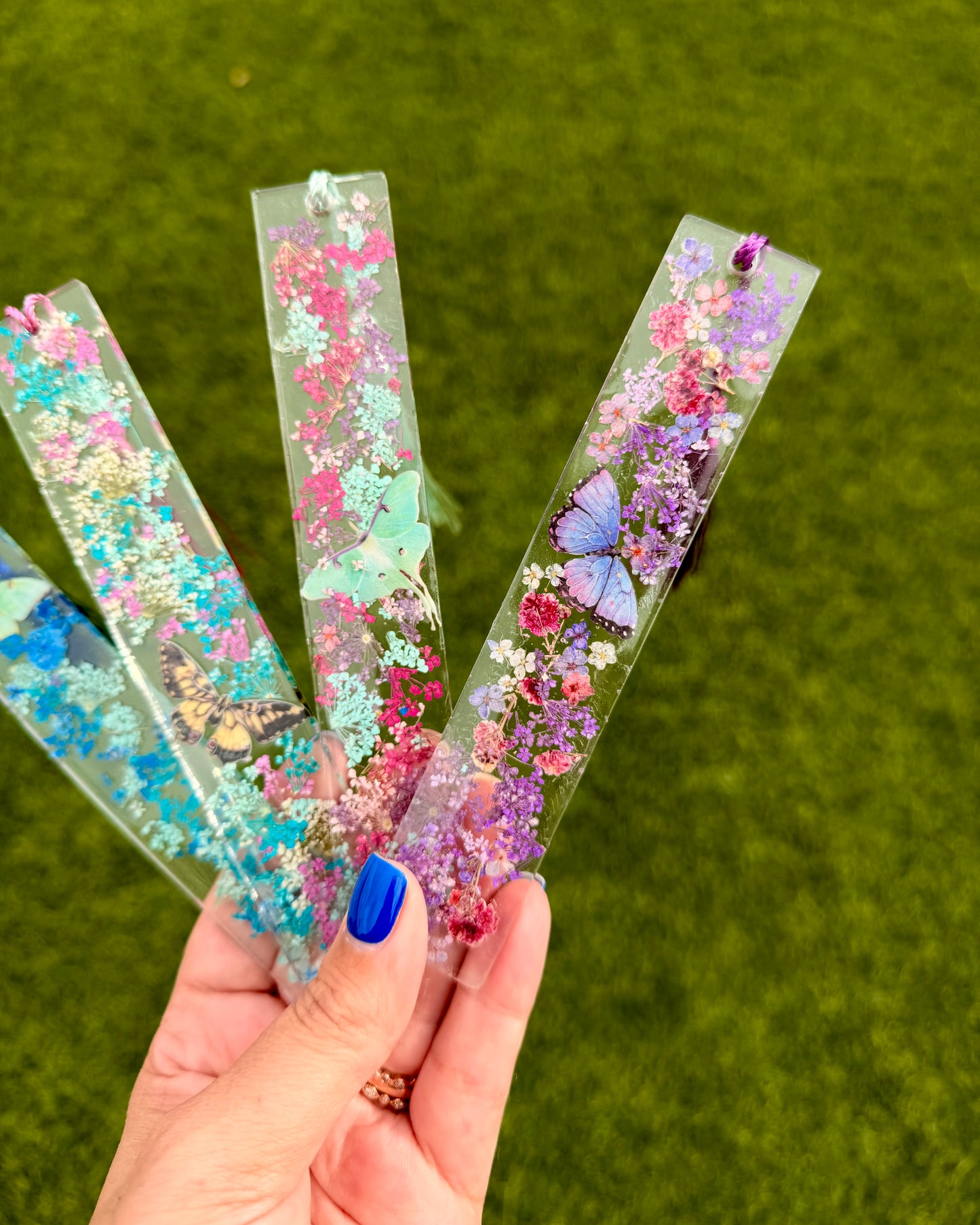 Butterfly Whimsy Resin Bookmarks