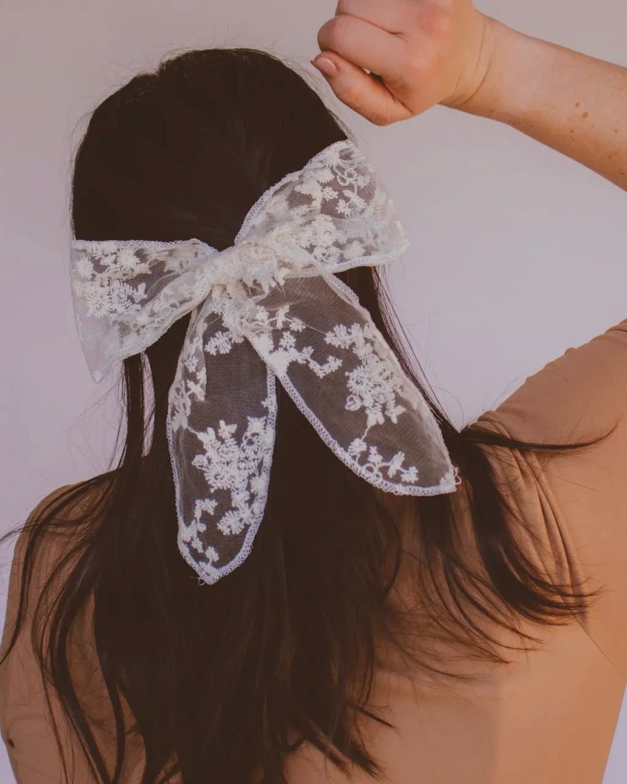 Martha Bow Barrette - White Pre-Order