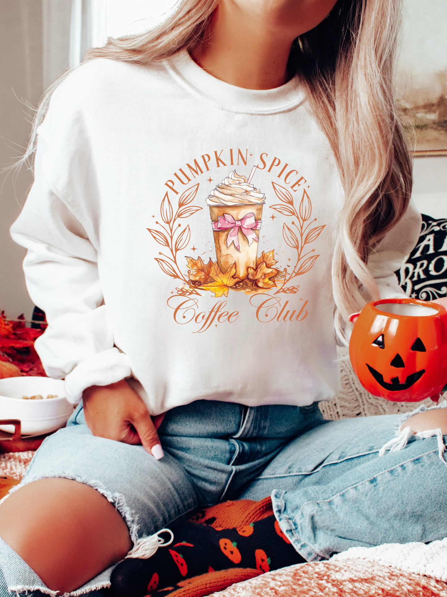 Pumpkin Spice Coffee Club Crewneck