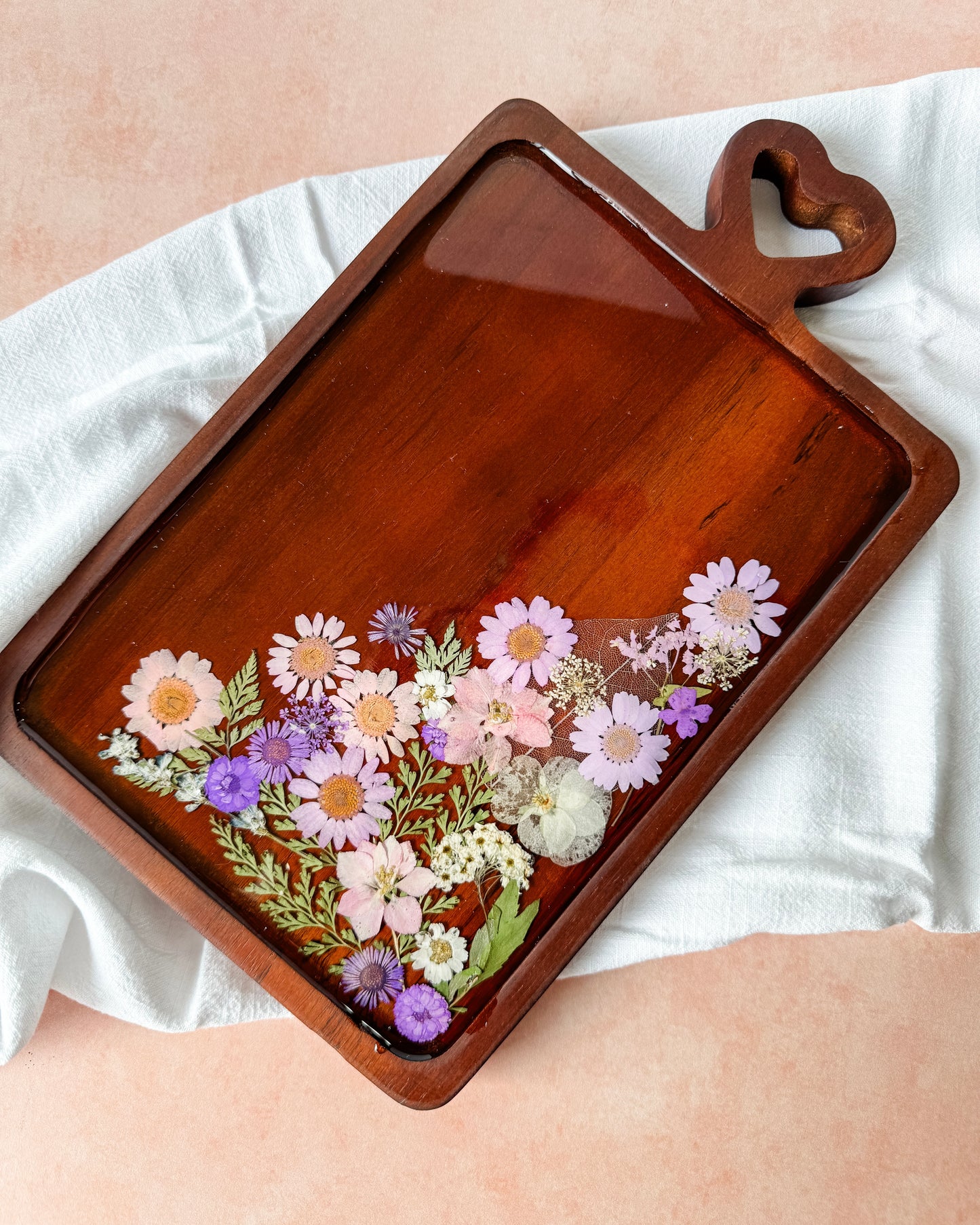 Sweet Blooms Resin Tray