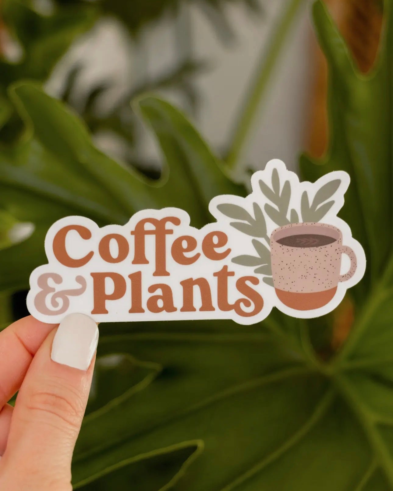 Coffee & Plants Sticker